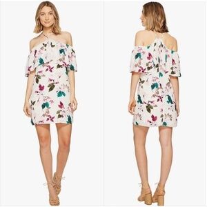 1.State Floral Off the Shoulder Mini Dress NEW